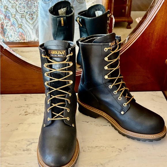 Carolina Other - Carolina Men's Rugged Black Leather Boots, steel toe, lined size 11